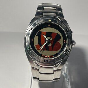 Cincinnati Bengals NFL Stainless-Steel Kaleido Watch by Fossil NEW (RARE)